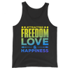 Attracting Freedom, Love & Happiness: Unisex Tank Top