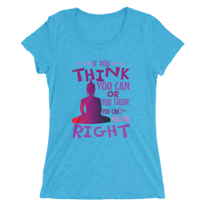 The Power Of Thoughts: Ladies' short sleeve t-shirt