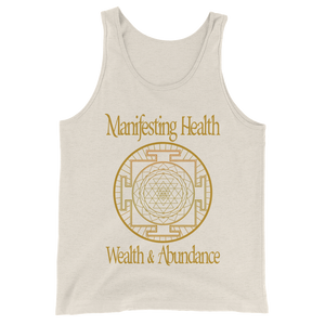 Manifesting Health - Wealth & Abundance: Unisex Tank Top