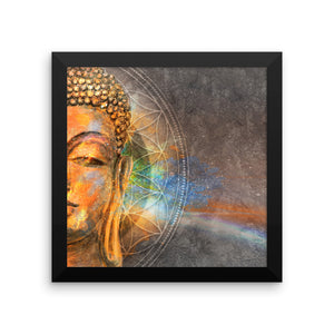 Awakening Buddha Framed photo paper poster